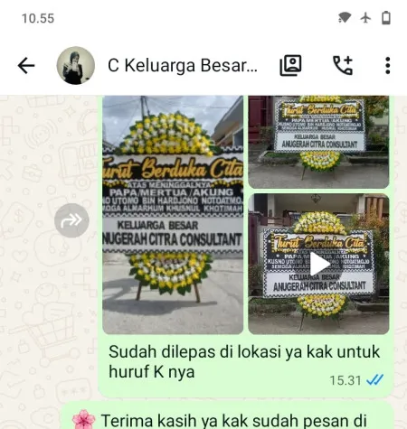 Pengiriman Papan Bunga Duka Pegerdawung Ringinarum