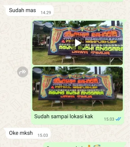 Pengiriman Papan Bunga Pegerdawung Ringinarum